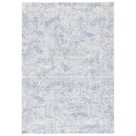 Safavieh Alhambra Distressed Bohemian Rectangle Area RugIvory & Grey 4 x 6 ft. ALH629K-4